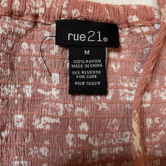 Rue21 size medium pink floral off the shoulder mini dress - Picture 3 of 4